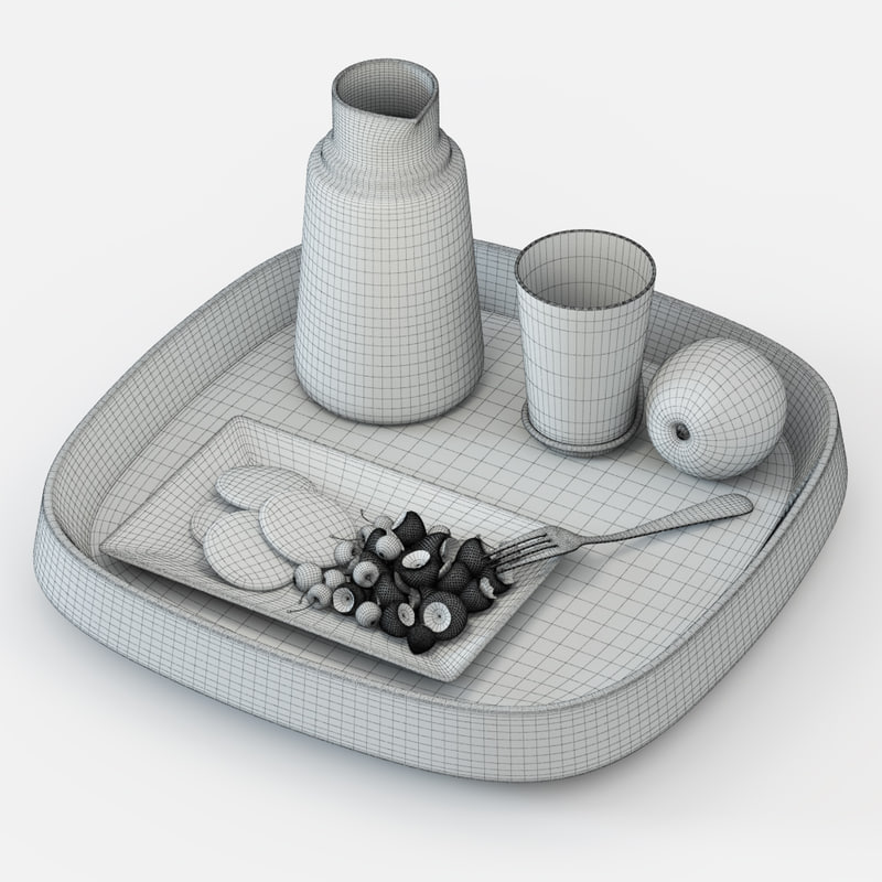 3d porada mix tray model