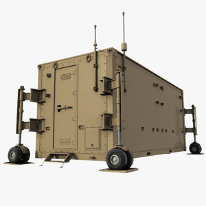 uav drone control container 3d 3ds