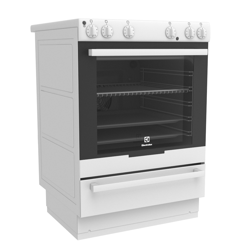 electrolux stove 3d model