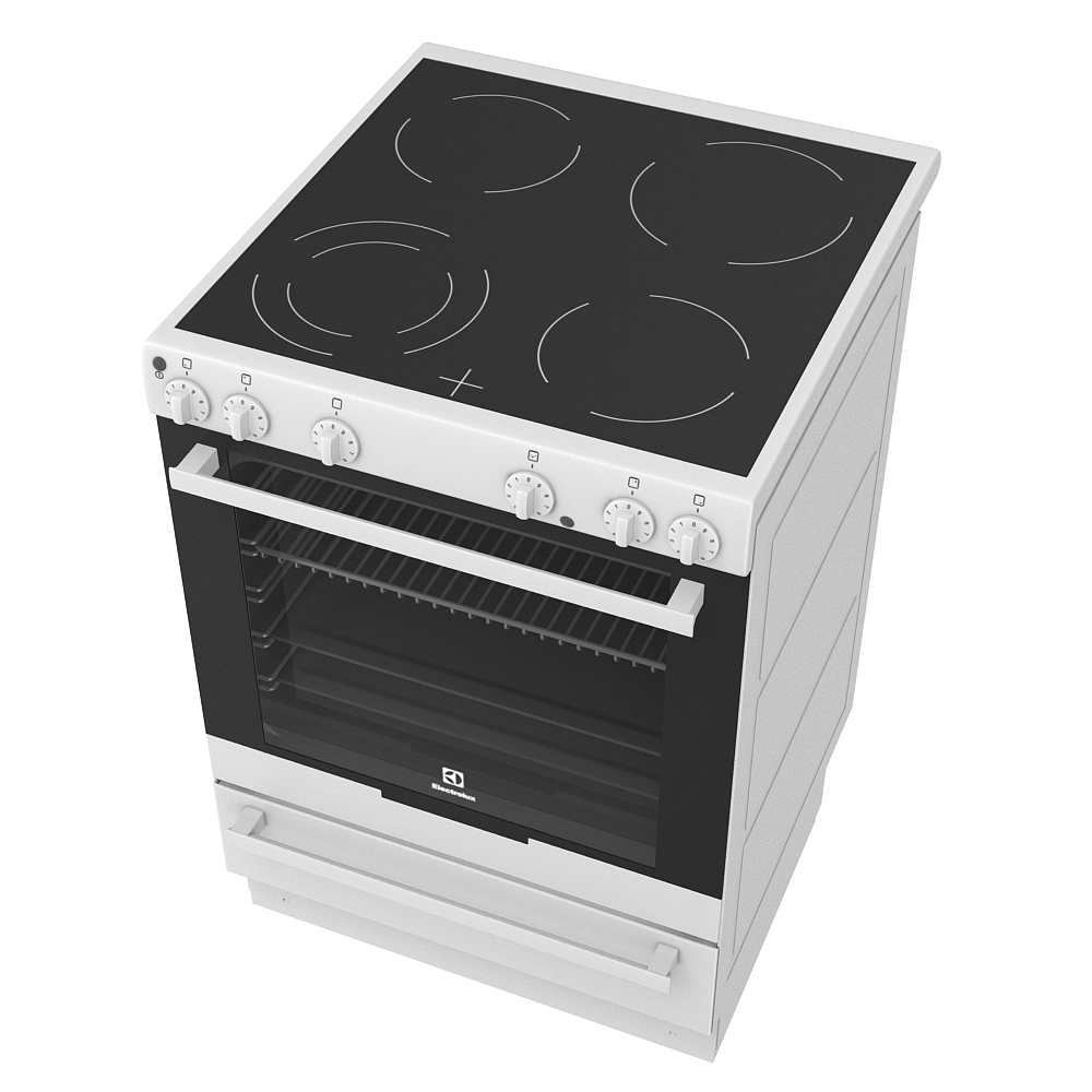 electrolux stove 3d model