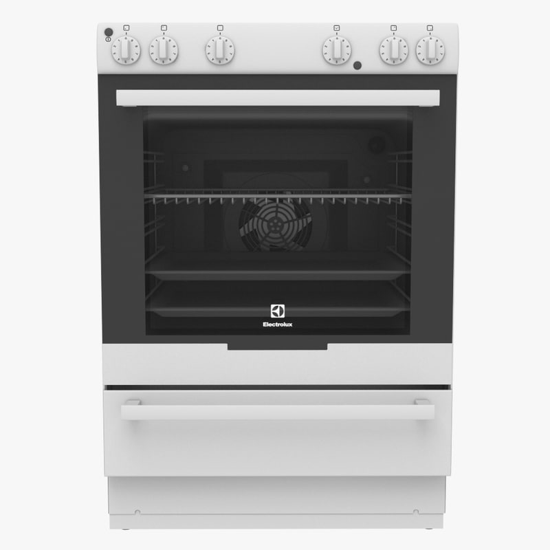 electrolux stove 3d model