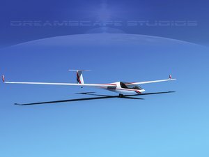 dg-300 glider 3d model