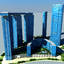 3d model gate district towers
