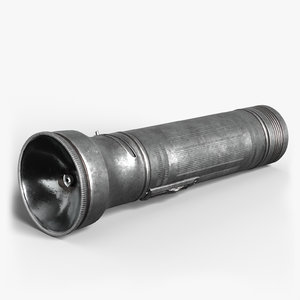 3d flashlight flash light model