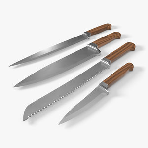 set knifes 3d model