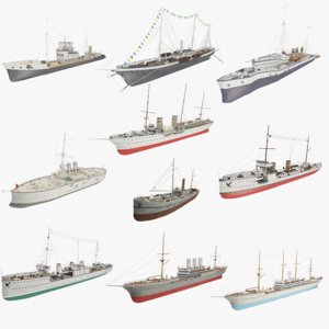 steamships ship 3d model