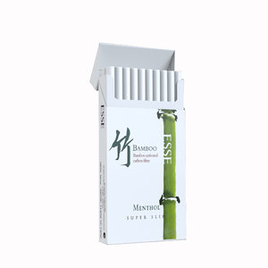 3d opened cigarettes esse bamboo model