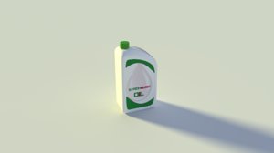 3d oil bottle model