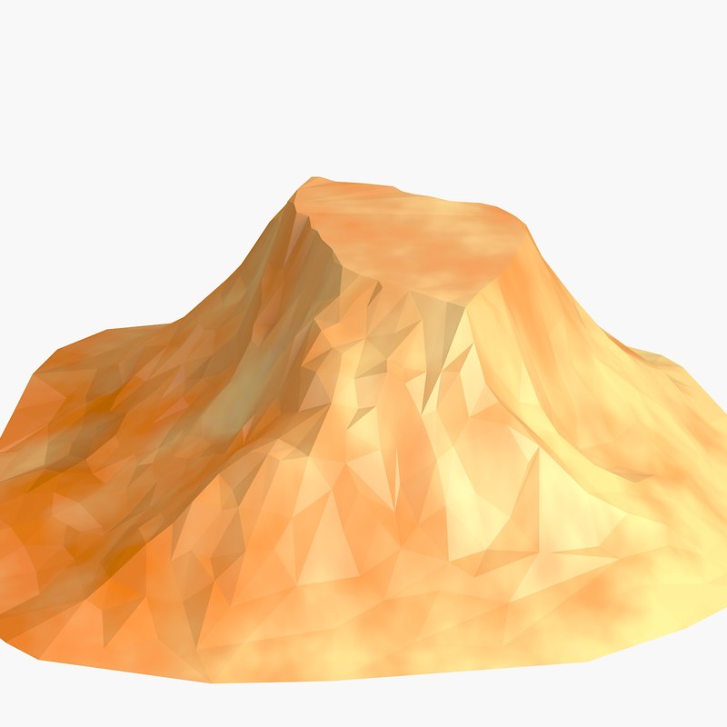 cartoon mountain obj