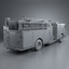 pierce truck pumper 3d model