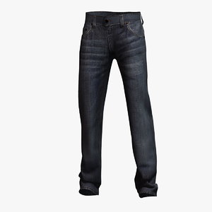 jeans classic pants 3d 3ds