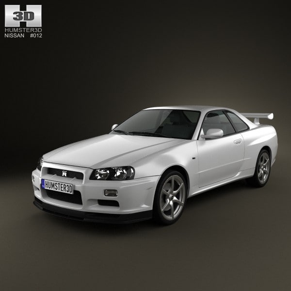 日産スカイラインr34 Gt Rクーペdモデル Turbosquid