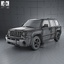jeep patriot 2011 3d model