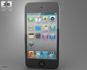 ipod apple touch 3d model