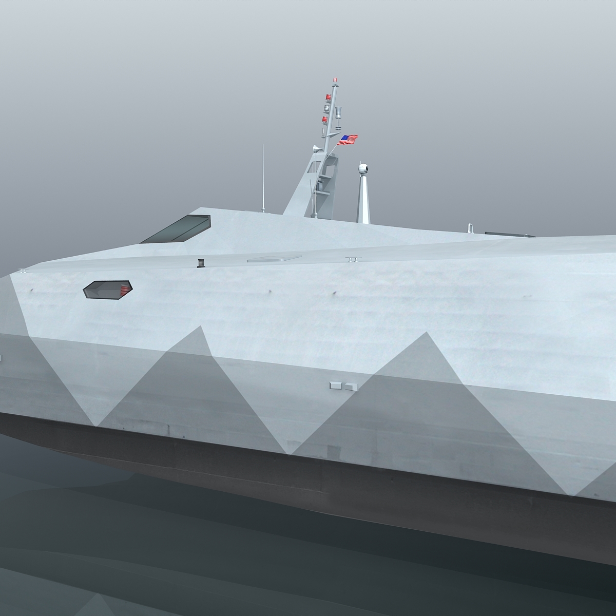 Navy M80 Stiletto Stealth Ship 3d Model 8305