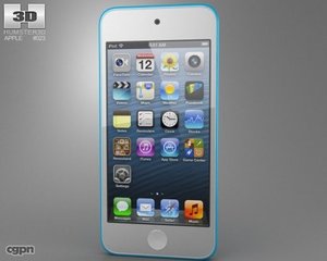 ipod apple touch 3d model