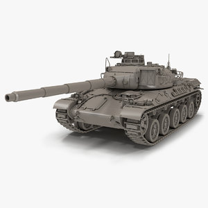 3d model french tank amx-30b
