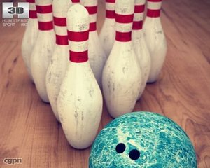 3d 3ds bowling pins amp ball