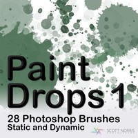 Paint Drops Photoshop Brushes