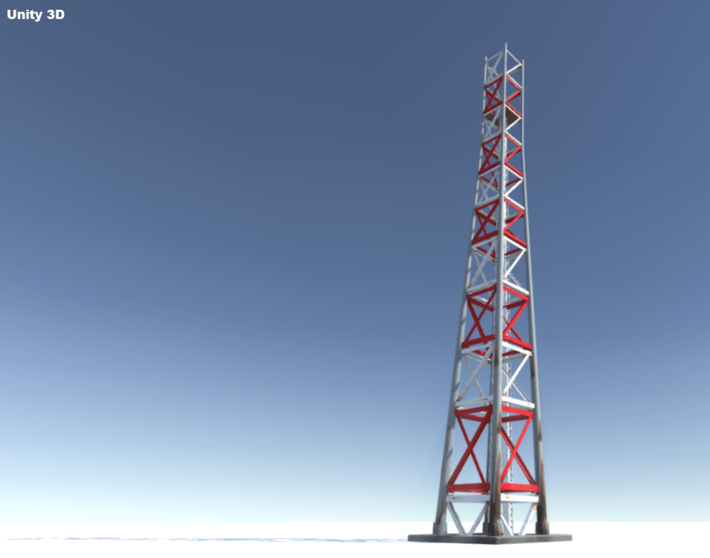 tower antenna 3d model