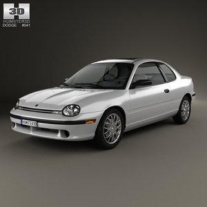 3d model coupe 1996 dodge