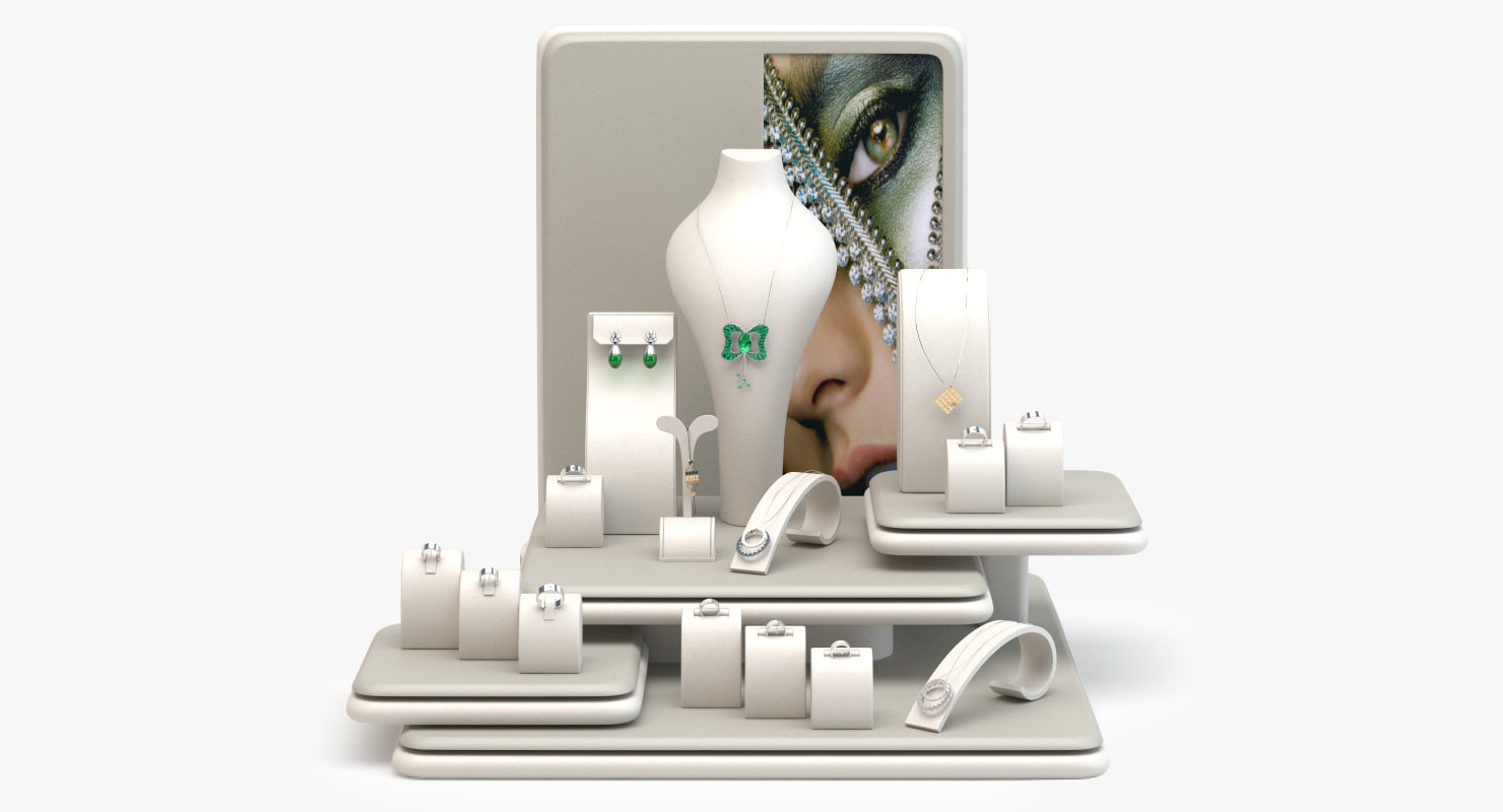 jewel display diamond 3d model