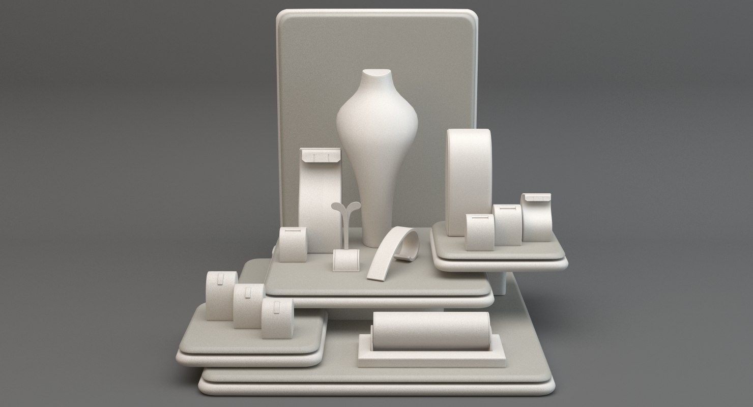 3d model jewel display stand