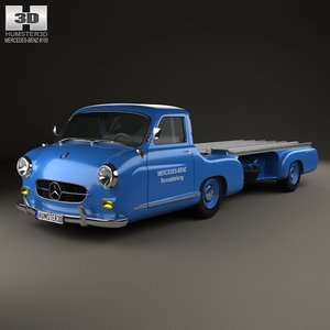 1954 benz blue 3d max