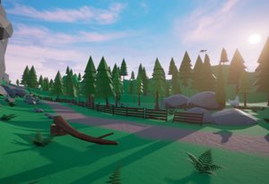 3d model trees forest