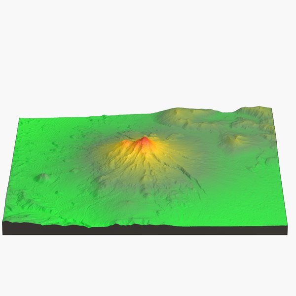 3d model landscape mount shasta