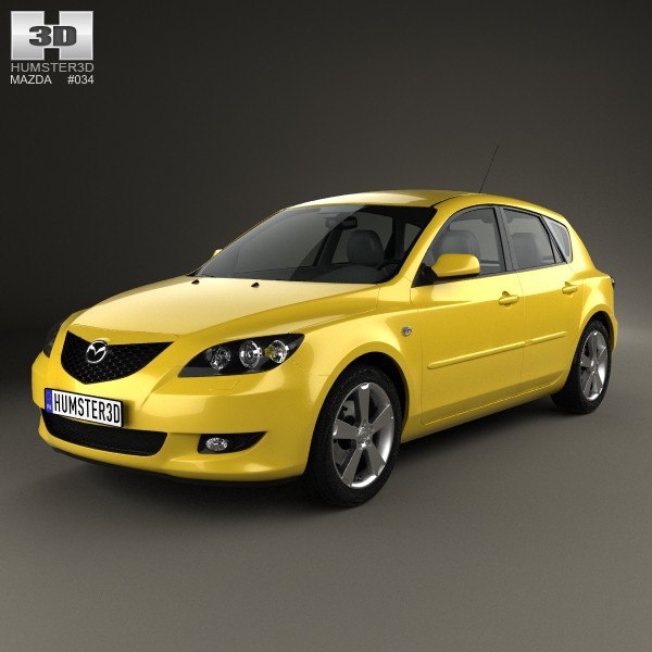 Modele 3d De Mazda 3 A Hayon 2003 Turbosquid 1129986