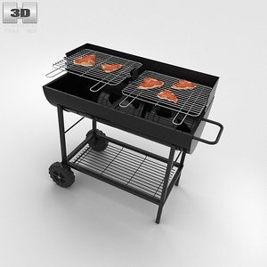 3d barbecue grill