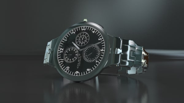 3d watch photorealistic model