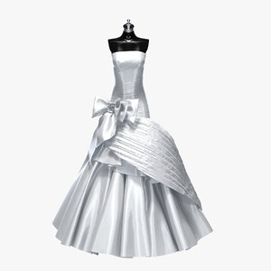 3d max wedding dress