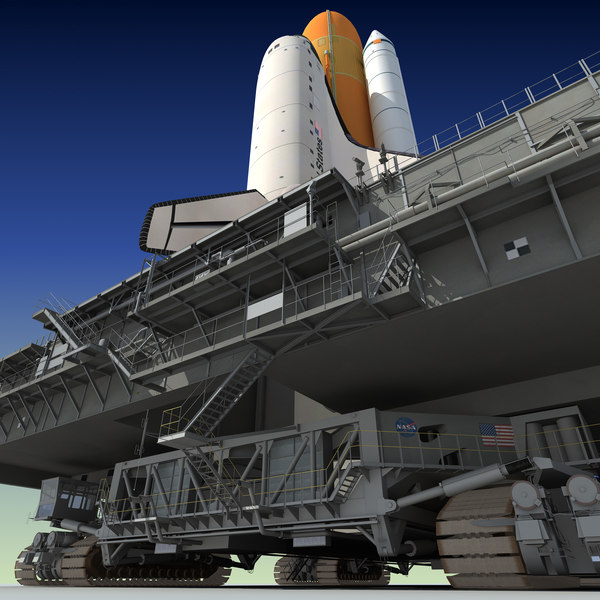 3d model space shuttle launch pad