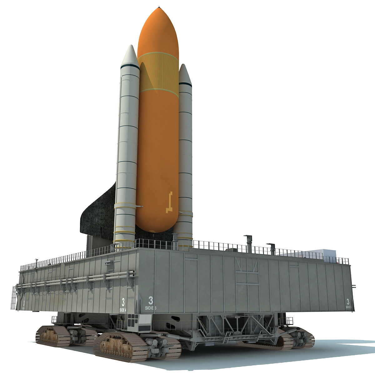 3d model space shuttle launch pad