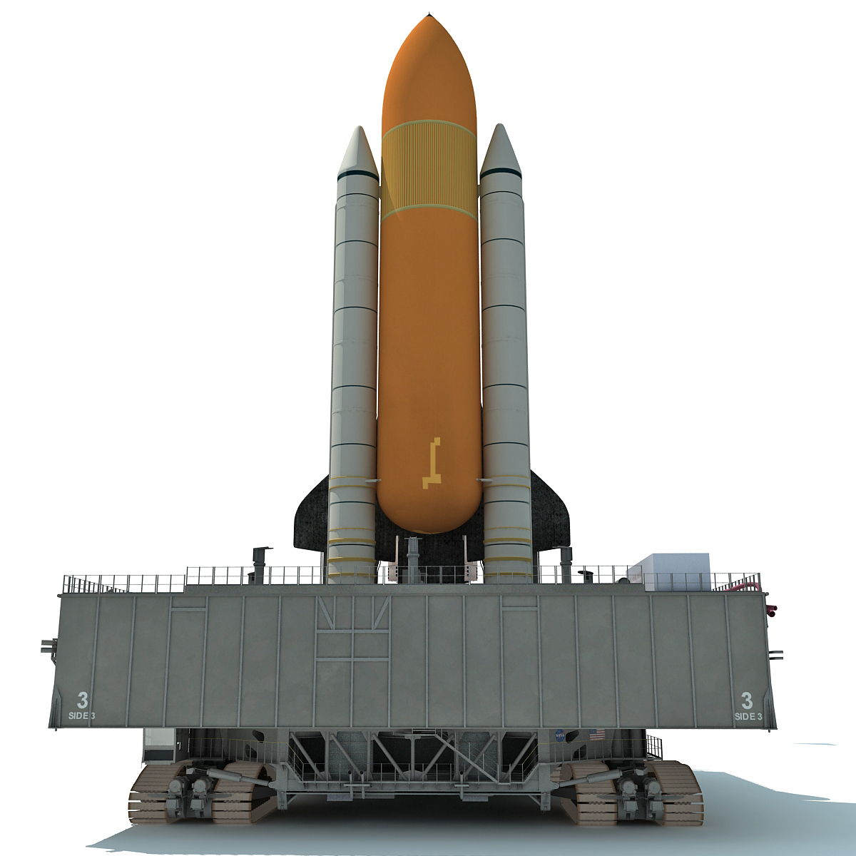 3d model space shuttle launch pad