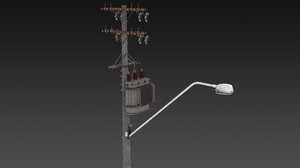 light pole 3d model