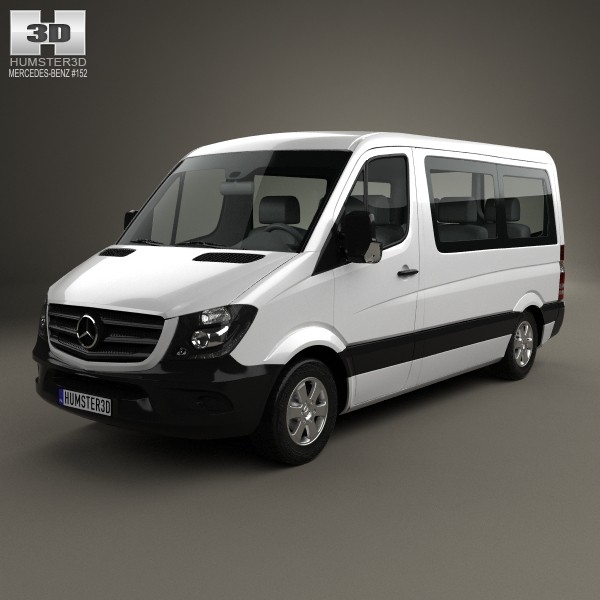 mercedes-benz sprinter passenger 3d fbx