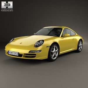 3d porsche 911 carrera model