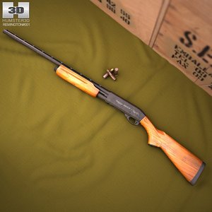 remington 870 3d model