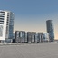 3d modern city buildings model