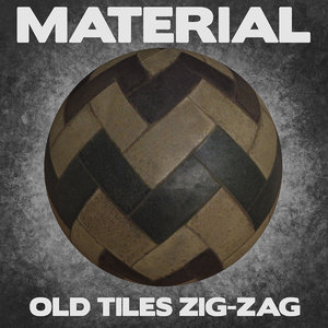 Old Tiles Zig-Zag (Material)