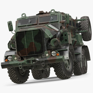truck military casspir mk 3d model