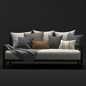 daybed west elm 3d max