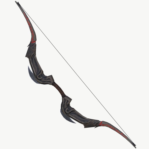 ファンタジーボウpbrローポリ3dモデル Turbosquid