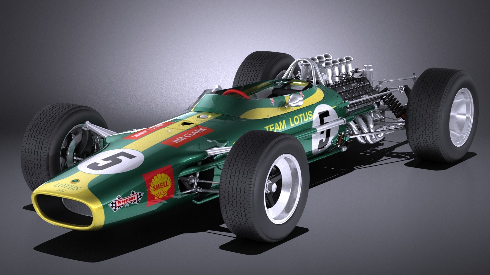 ロータス49 19671970 VRAY3Dモデル TurboSquid 1128719