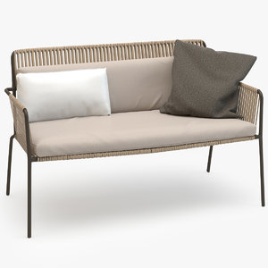 kettal net sofa 3d model