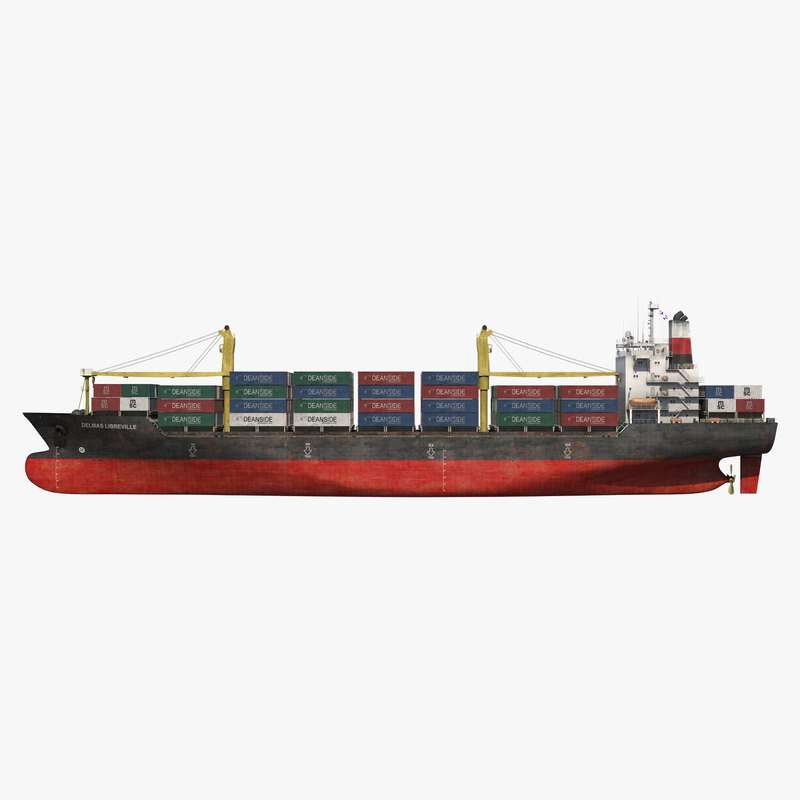 container ship 3d model