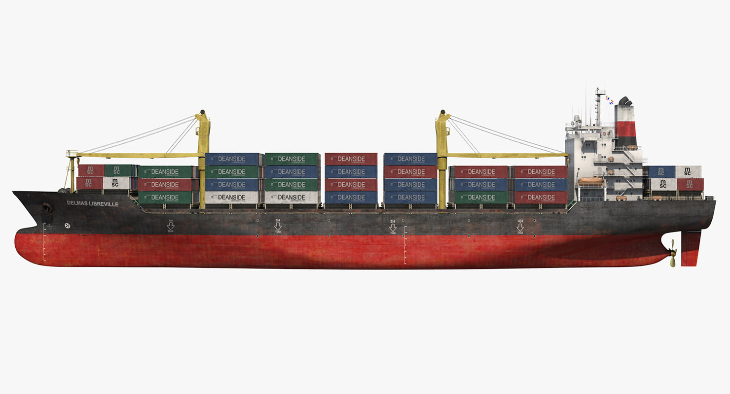 Container Ship 3d Model